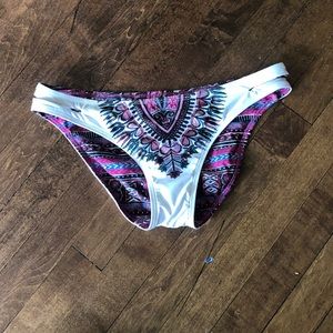 Reversible Patterned Bikini Bottoms